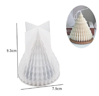Christmas Tree Candle Silicone Mold – 3D DIY Mold Kit for Handmade Candles, Soaps & Holiday Crafts