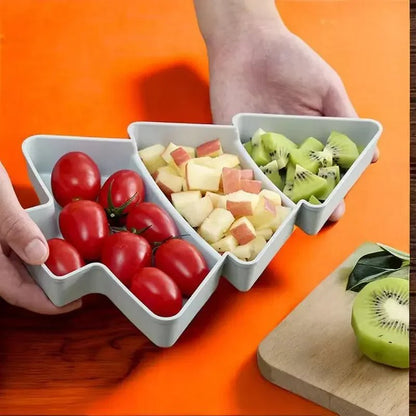 Christmas Tree-Shaped Snack Plate – Perfect for Candy, Nuts, Fruits, and Desserts at Parties & Holidays
