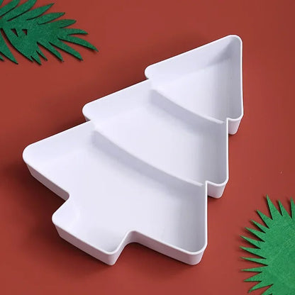 Christmas Tree-Shaped Snack Plate – Perfect for Candy, Nuts, Fruits, and Desserts at Parties & Holidays