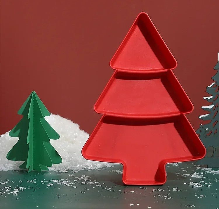 Christmas Tree-Shaped Snack Plate – Perfect for Candy, Nuts, Fruits, and Desserts at Parties & Holidays
