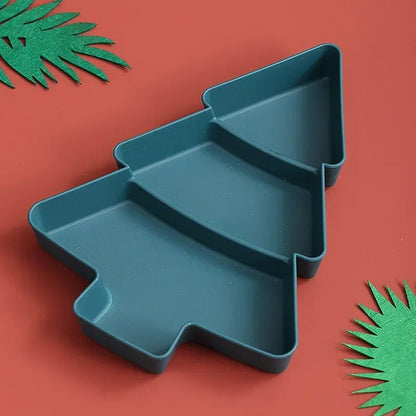 Christmas Tree-Shaped Snack Plate – Perfect for Candy, Nuts, Fruits, and Desserts at Parties & Holidays