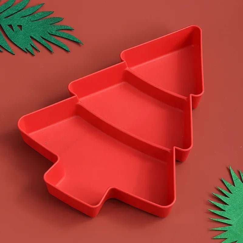 Christmas Tree-Shaped Snack Plate – Perfect for Candy, Nuts, Fruits, and Desserts at Parties & Holidays