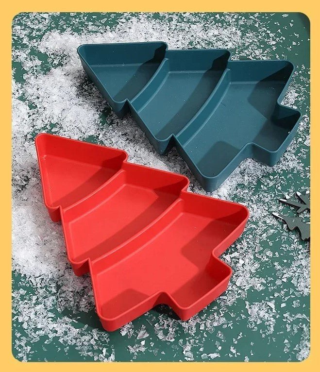 Christmas Tree-Shaped Snack Plate – Perfect for Candy, Nuts, Fruits, and Desserts at Parties & Holidays