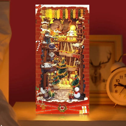 Christmas Snowy Night Wizard’s Alley DIY Book Nook Kit