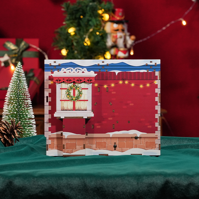 Christmas Cottage DIY Miniature House Kit | Music Box