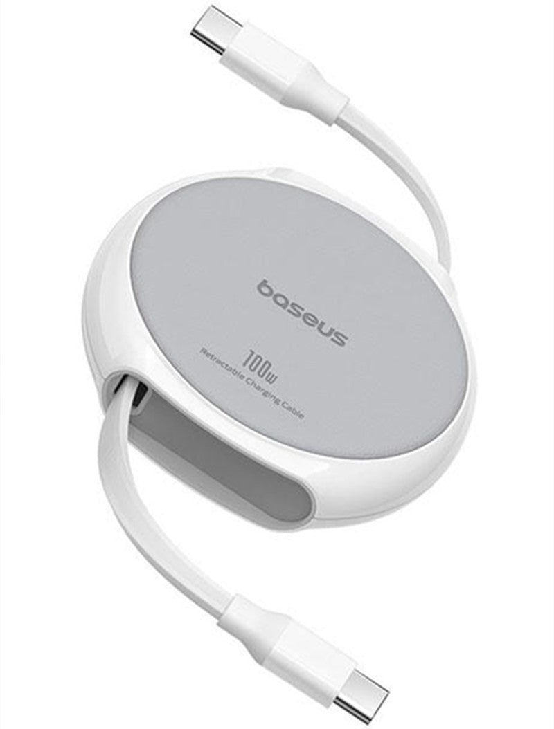 Dual-Head Type-C Retractable Data Cable