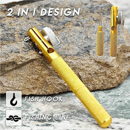 Fishing Knot Quick Tying Tool Line Snip Hook Nipper Tie Knotter Multi-Function Outdoor Quick Fishing Line Knot Tool