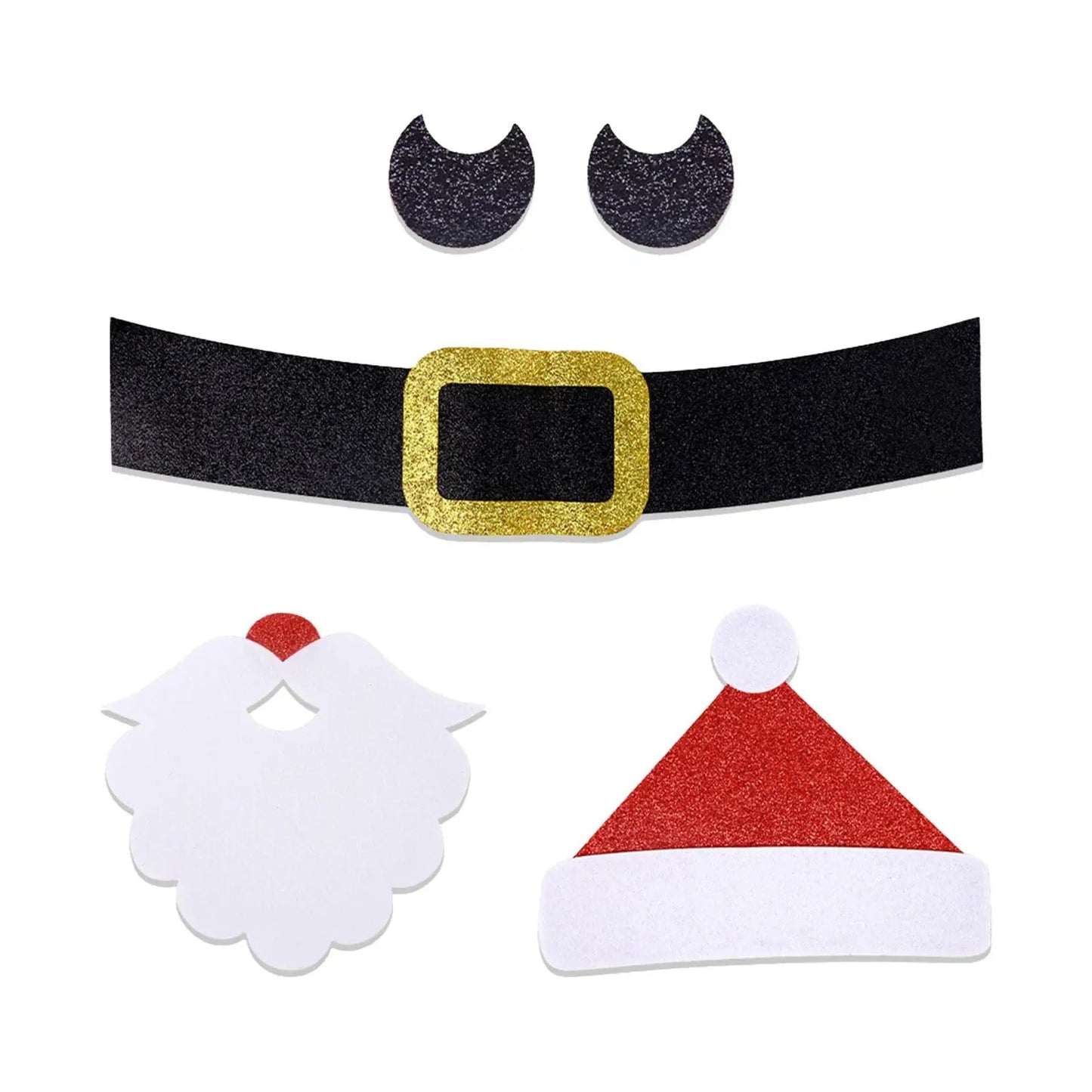 DIY Christmas Door Sticker – Removable Felt Wall Décor for a Whimsical Touch in Your Living Room, Window, or Refrigerator