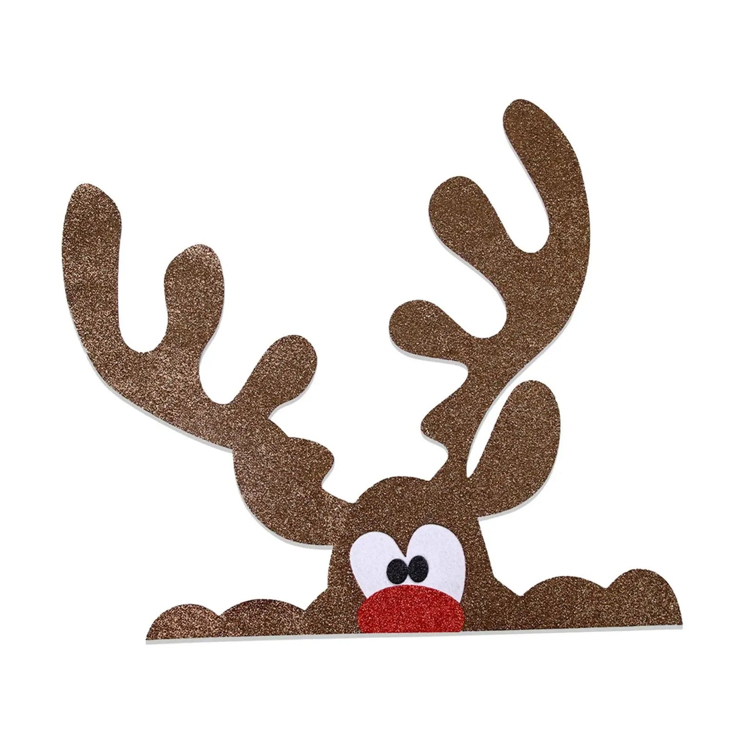 DIY Christmas Door Sticker – Removable Felt Wall Décor for a Whimsical Touch in Your Living Room, Window, or Refrigerator