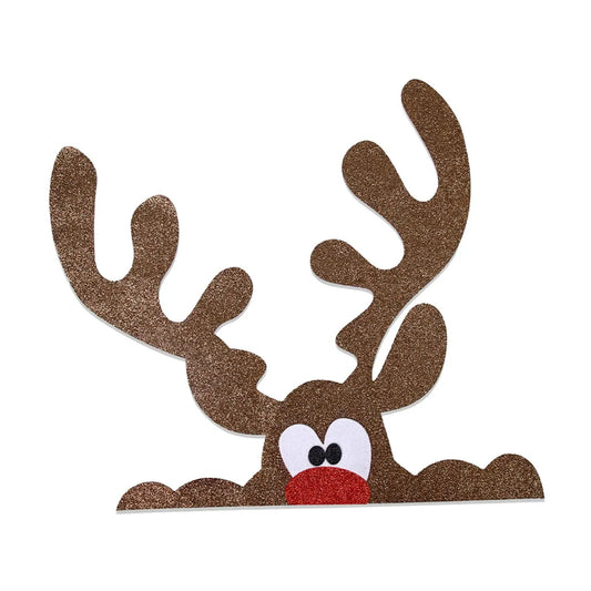 DIY Christmas Door Sticker – Removable Felt Wall Décor for a Whimsical Touch in Your Living Room, Window, or Refrigerator
