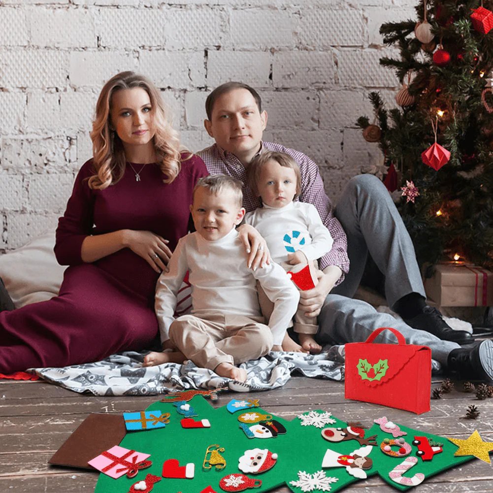 DIY Felt Christmas Tree with Accessories - Merry Christmas Decorations For Home