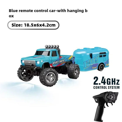 RC 1/64 Speed Mini Off-Road Climbing Car Alloy Cool Appearance Light Shock Absorption Children'S Toy Gift
