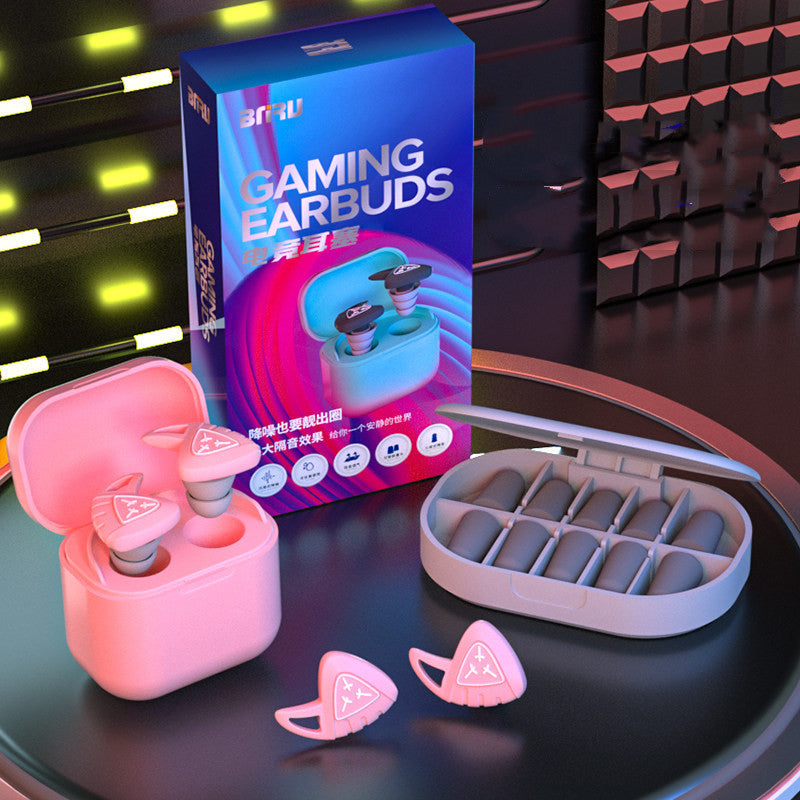 Double-Tier Silicone Earplugs with 5 Pairs Foam Earplugs, for Noise, Sleeping & More