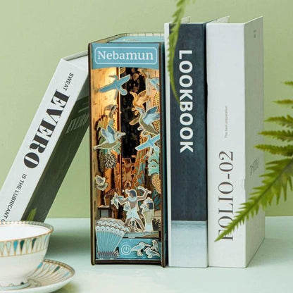 Egypt Nebamun's Garden DIY Wooden Book Nook Kit