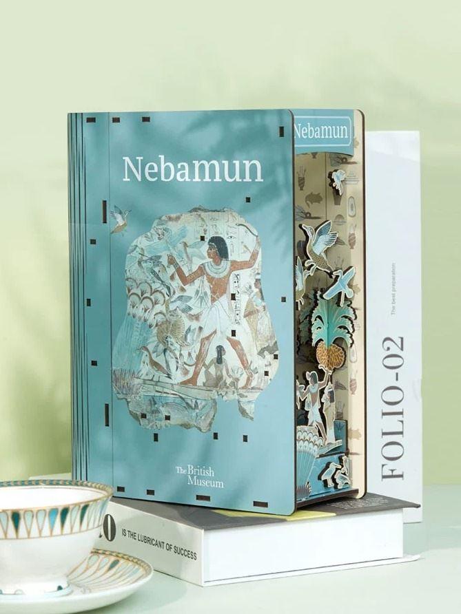 Egypt Nebamun's Garden DIY Wooden Book Nook Kit