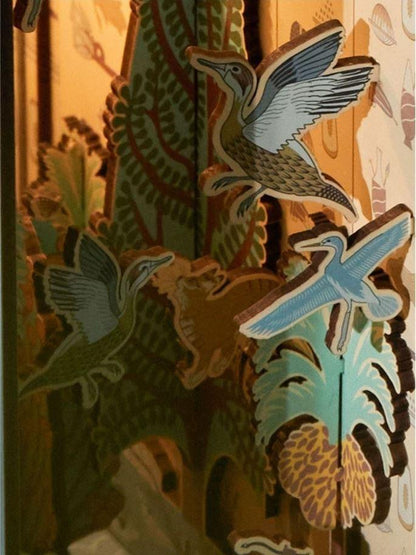 Egypt Nebamun's Garden DIY Wooden Book Nook Kit