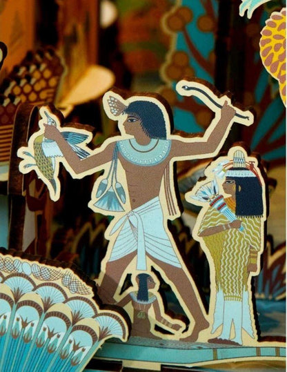 Egypt Nebamun's Garden DIY Wooden Book Nook Kit