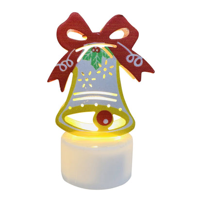 Electronic LED Christmas Candle Lamps – Adorable Santa, Snowman & Tree Night Lights for Festive Home, Party, & Garden Décor