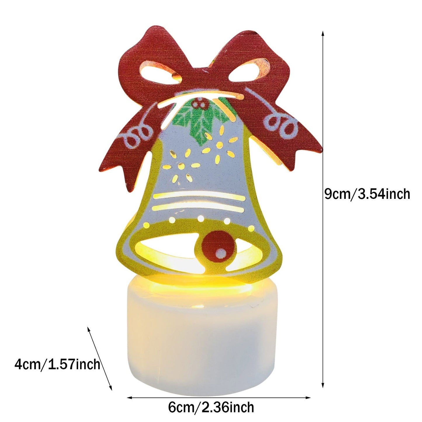 Electronic LED Christmas Candle Lamps – Adorable Santa, Snowman & Tree Night Lights for Festive Home, Party, & Garden Décor