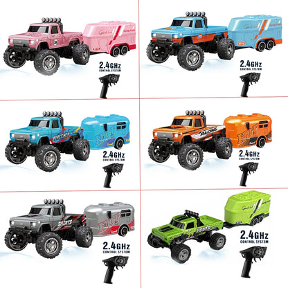 RC 1/64 Speed Mini Off-Road Climbing Car Alloy Cool Appearance Light Shock Absorption Children'S Toy Gift