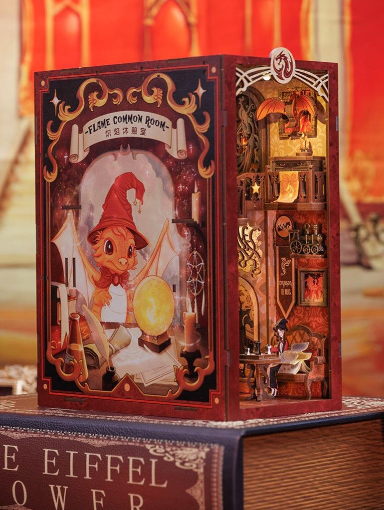 Flame Common Room | DIY Wizard Book Nook | Inspired by the world of wizards , witches and magic -