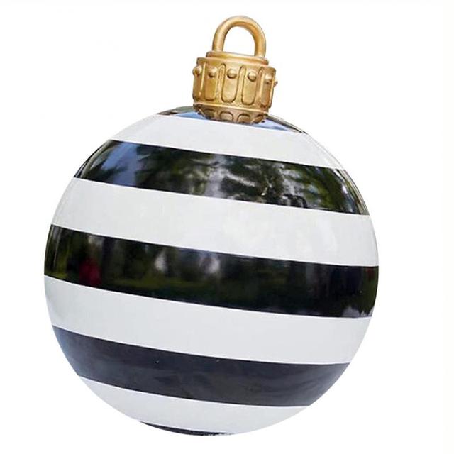 Giant Inflatable Christmas Ornament, 24 Inch Christmas Ball Outdoor Holiday Yard Lawn Porch Decor