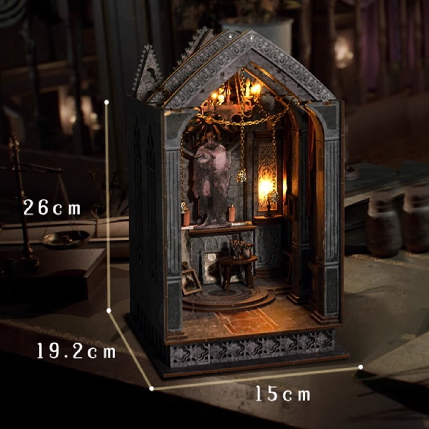 Quiet Night Prayer DIY Book Nook Kit | Gothic Church Inspired