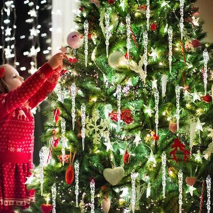Hanging Christmas Icicle Ornaments - Christmas Tree Hanging Icicle Ornaments Bundle
