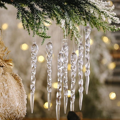 Hanging Christmas Icicle Ornaments - Christmas Tree Hanging Icicle Ornaments Bundle