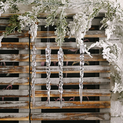 Hanging Christmas Icicle Ornaments - Christmas Tree Hanging Icicle Ornaments Bundle