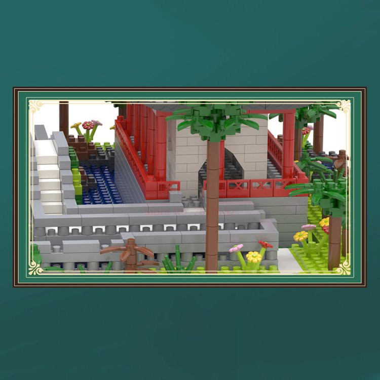 Ancient Dynasty Kingdom with Shrines Nano Building Set Collection