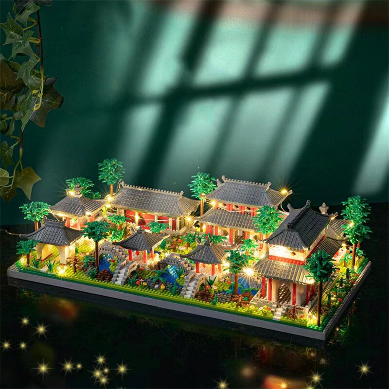 Ancient Dynasty Kingdom with Shrines Nano Building Set Collection