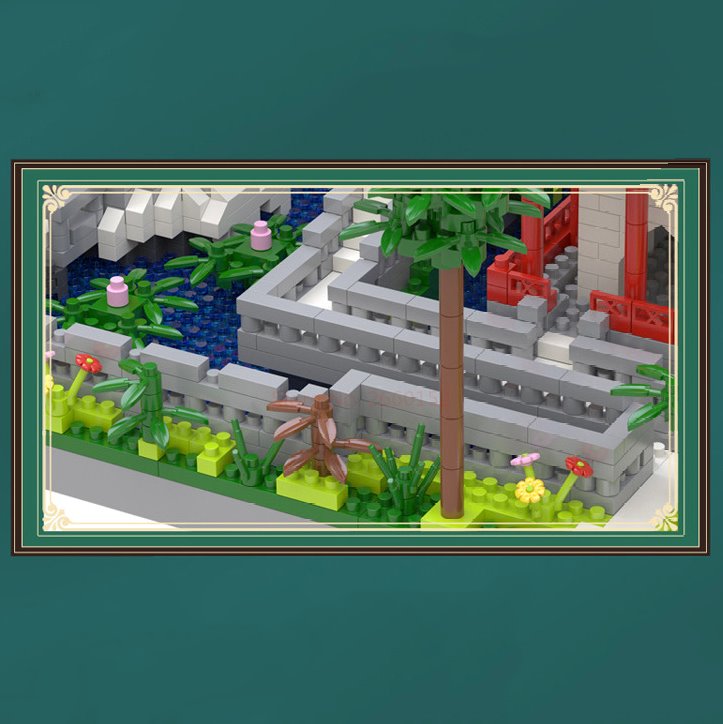 Ancient Dynasty Kingdom with Shrines Nano Building Set Collection