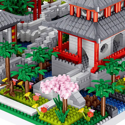 Ancient Dynasty Kingdom with Shrines Nano Building Set Collection