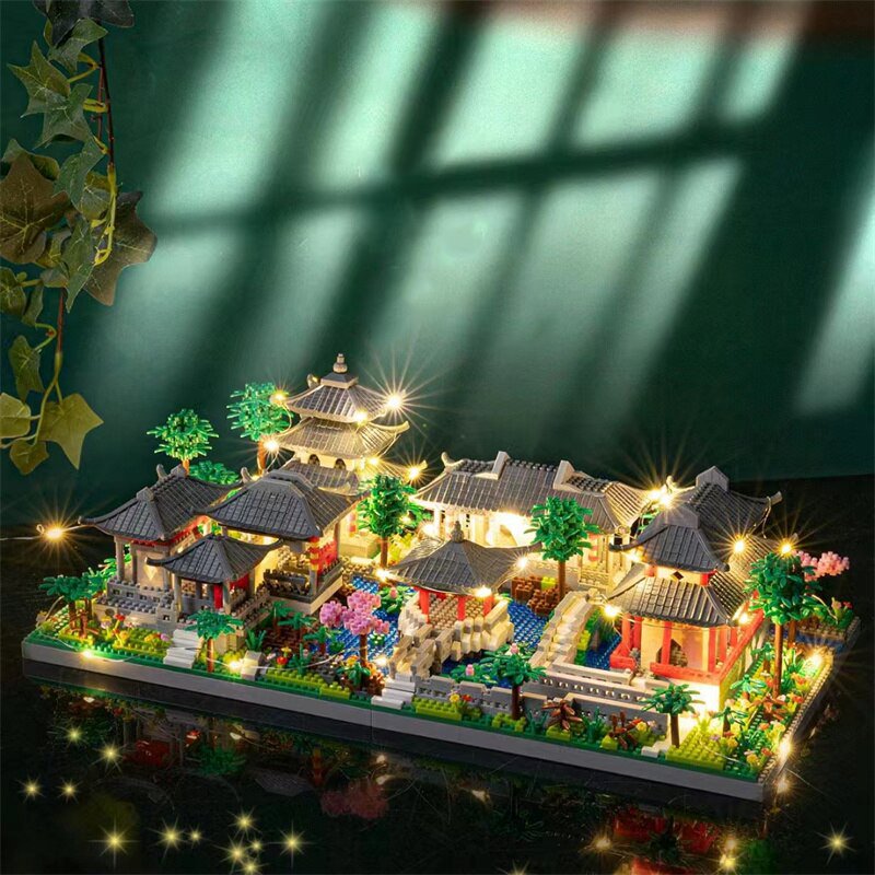 Ancient Dynasty Kingdom with Shrines Nano Building Set Collection