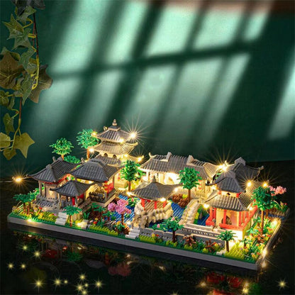 Ancient Dynasty Kingdom with Shrines Nano Building Set Collection