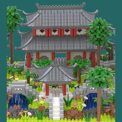 Ancient Dynasty Kingdom with Shrines Nano Building Set Collection