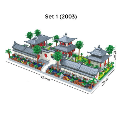 Ancient Dynasty Kingdom with Shrines Nano Building Set Collection