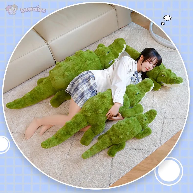 Angry Giant Green Crocodile Plushies