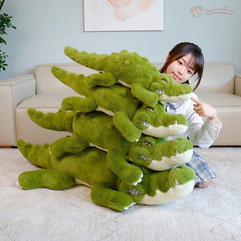 Angry Giant Green Crocodile Plushies