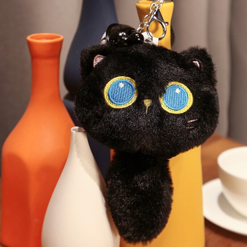 Arrayah the Blue Eye Black Cat Plushie