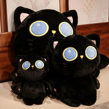 Arrayah the Blue Eye Black Cat Plushie