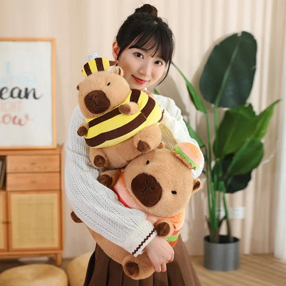 Baby Capybara Animal Dress-up Plushie Collection
