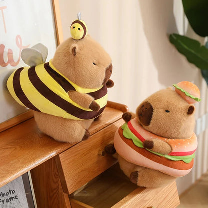 Baby Capybara Animal Dress-up Plushie Collection
