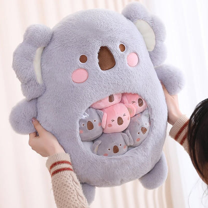 Bag of Koala Dino Bunny Panda Plushie Collection