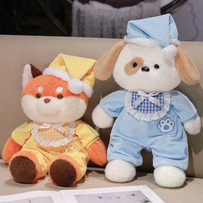 Bedtime Fox Koala Dog Pajama Party Plushies