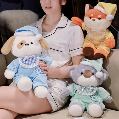 Bedtime Fox Koala Dog Pajama Party Plushies