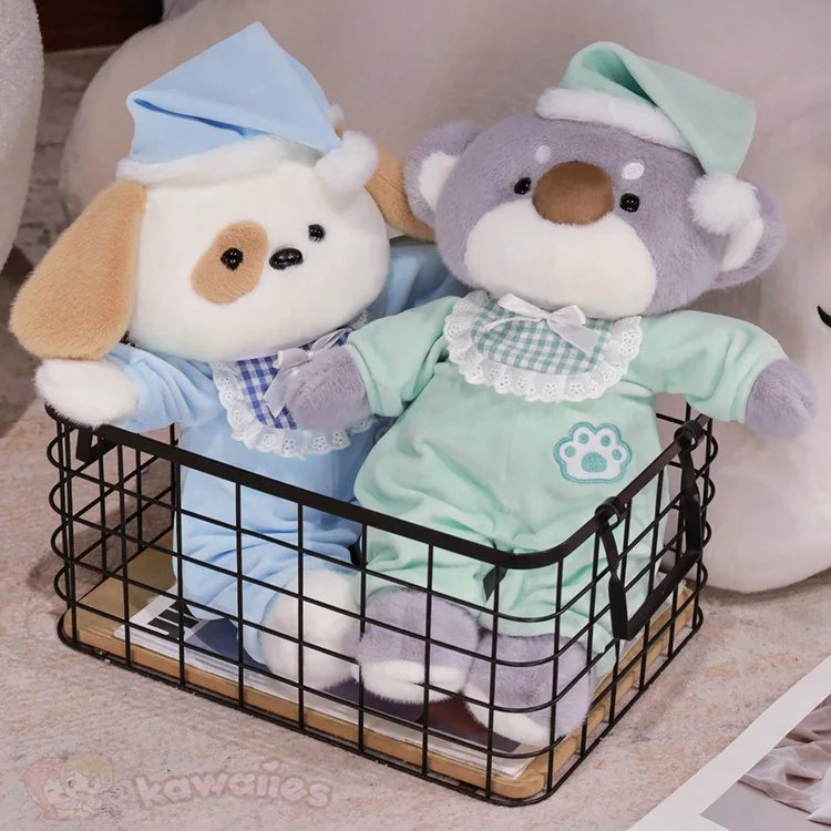 Bedtime Fox Koala Dog Pajama Party Plushies