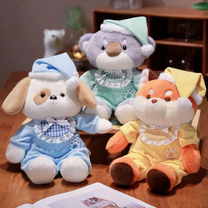 Bedtime Fox Koala Dog Pajama Party Plushies