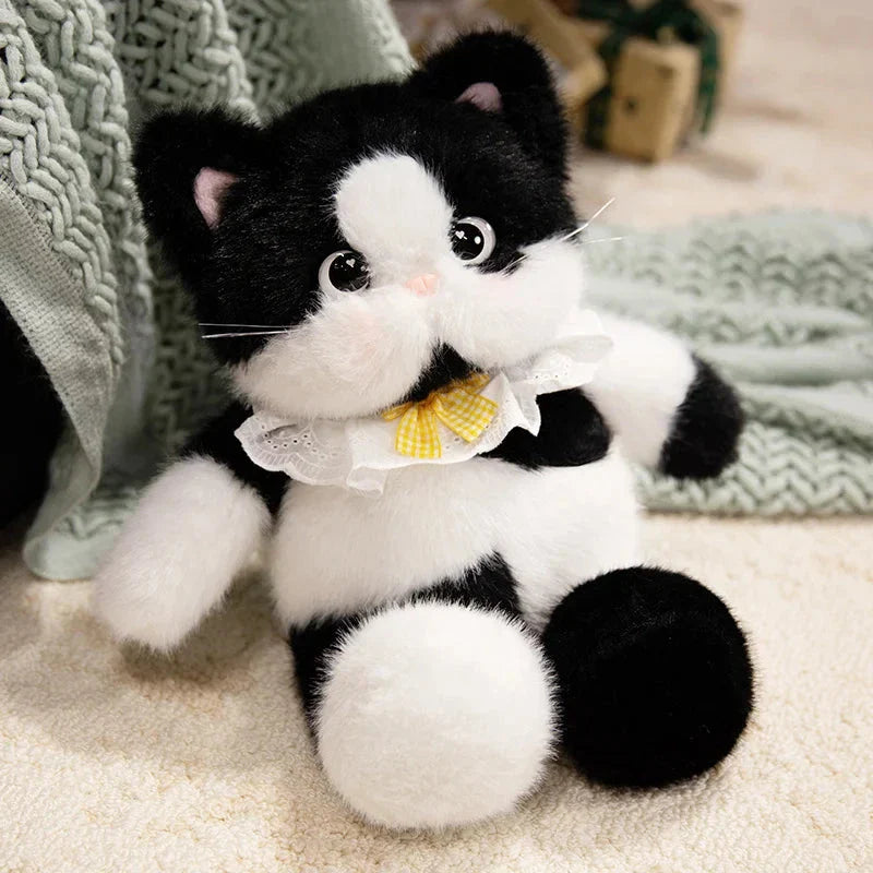 Big-eyed Calico Siamese Cat Plush Friends
